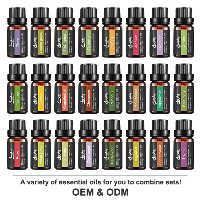 Private Label 100% Pure Natural Essential Oils Bulk Therapeutic Grade Aromatherapy Essential Oils Set