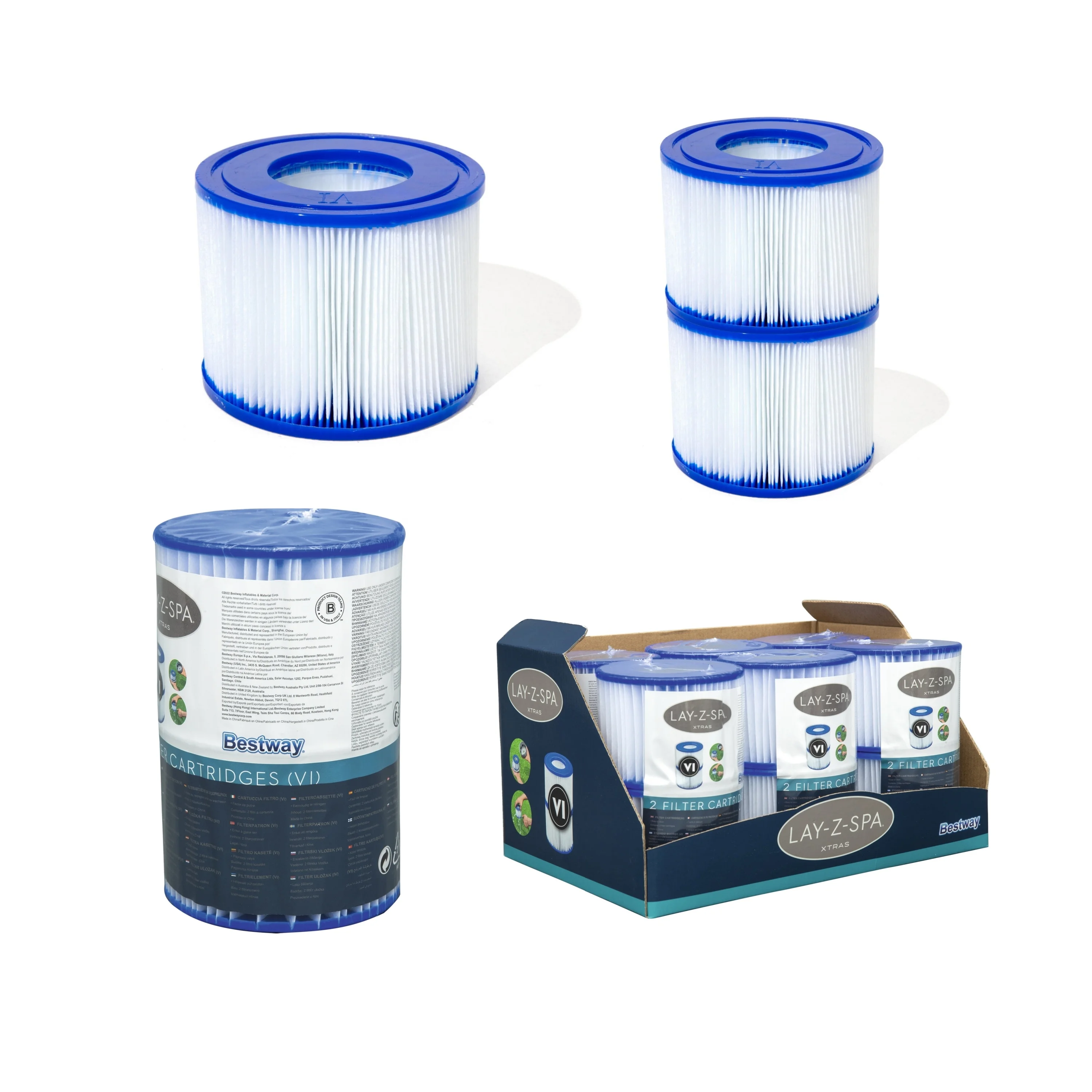 Top sale Bestway 60311 pool Filter Cartridges VI Lay-z-spa Miami Monaco Vegas Palm Springs Paris for Spa Bathtub