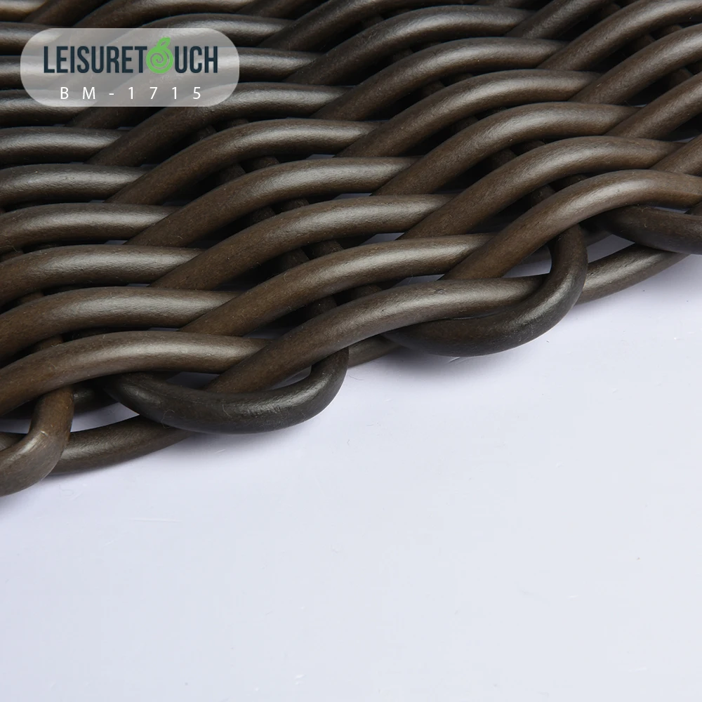 Round Roll Eco-friendly Plastic Outdoor Furniture Weaving Rattan Strips Garden Rattan Material