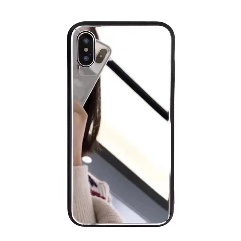 Makeup Phone Case For Iphone X Mobile Shell Personality Ip8/7Plus Mirror Glass 6S Women Selfie Heat Proof  Phone Case Blank