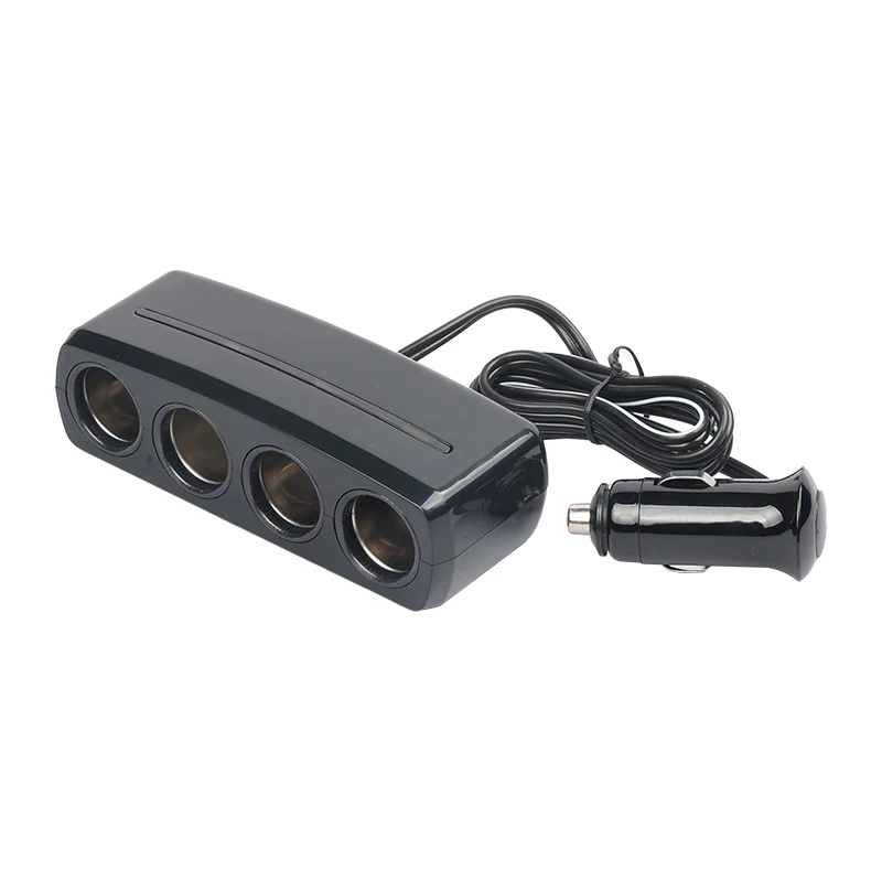 12v 4 port female car cigarette lighter socket car power socket charger adapter car lighter