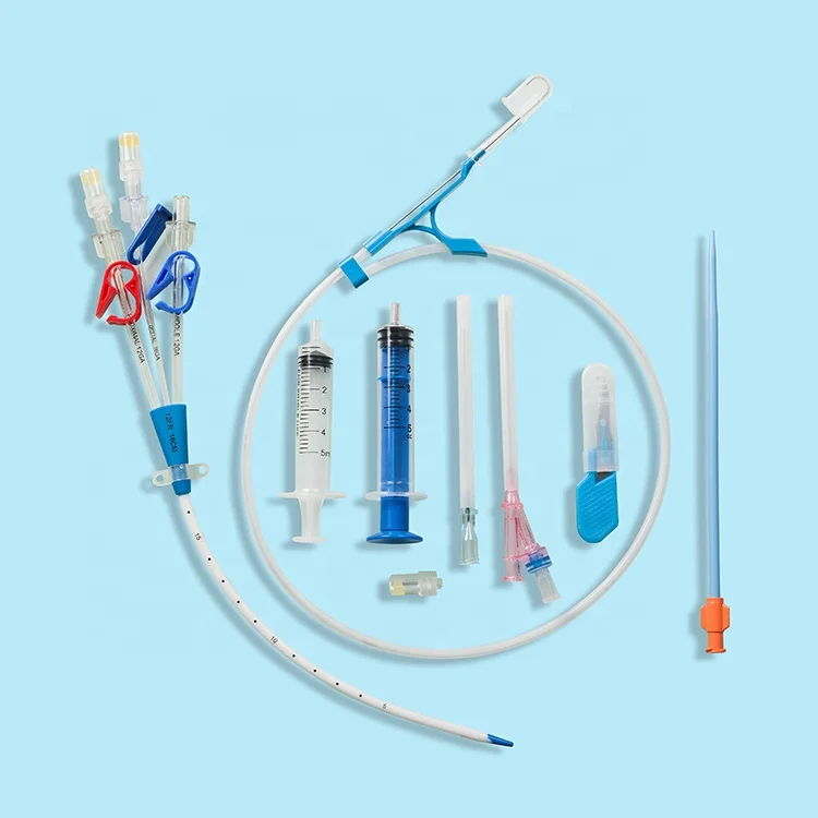 Medical Hemodialysis care Kit/11.5FR/12FR double lumen hemodialysis catheter kits