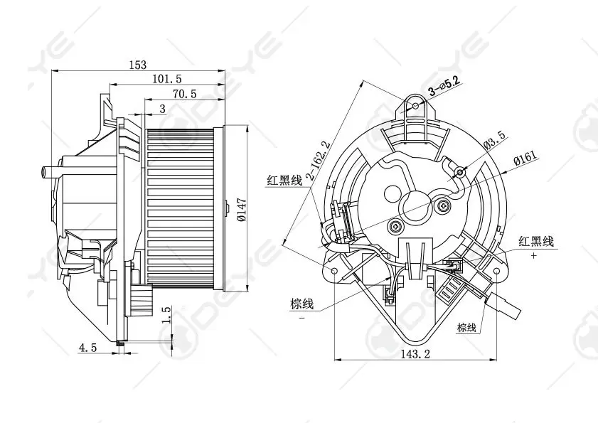 6441.K6 newest products car heater 12 volt dc blower motor for CITROEN XANTIA
