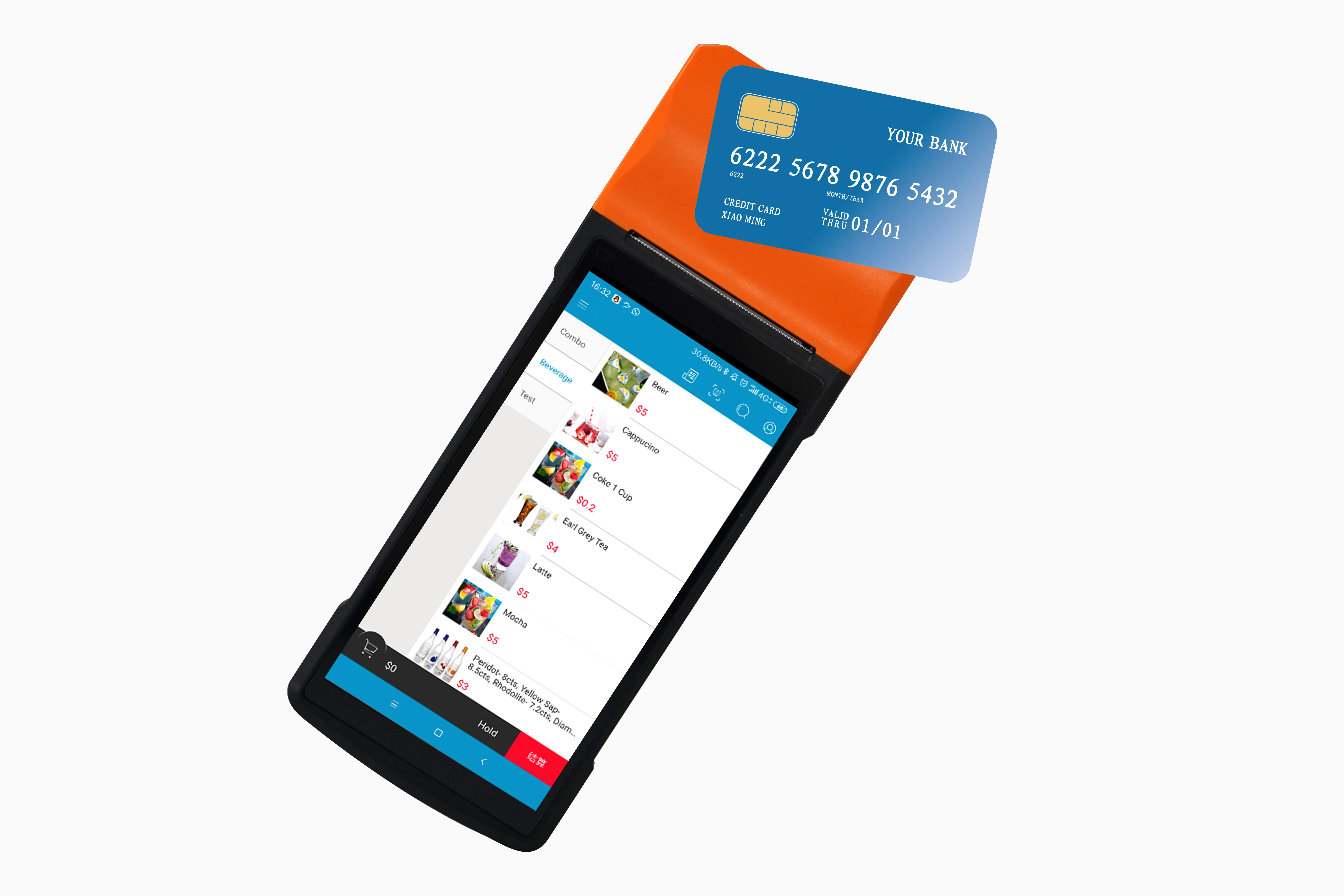 Портативные POS-системы 5 99 дюймов мобильный сенсорный экран