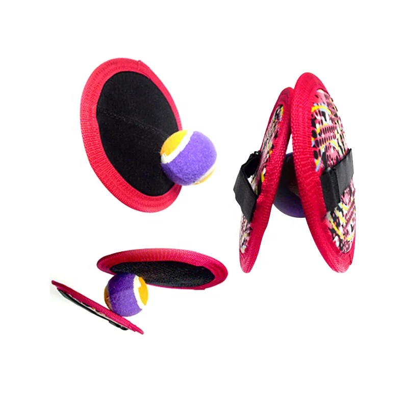 Beach Toys Custom Toss and Sticky Ball Hand Strap Fabric Catch Ball Game