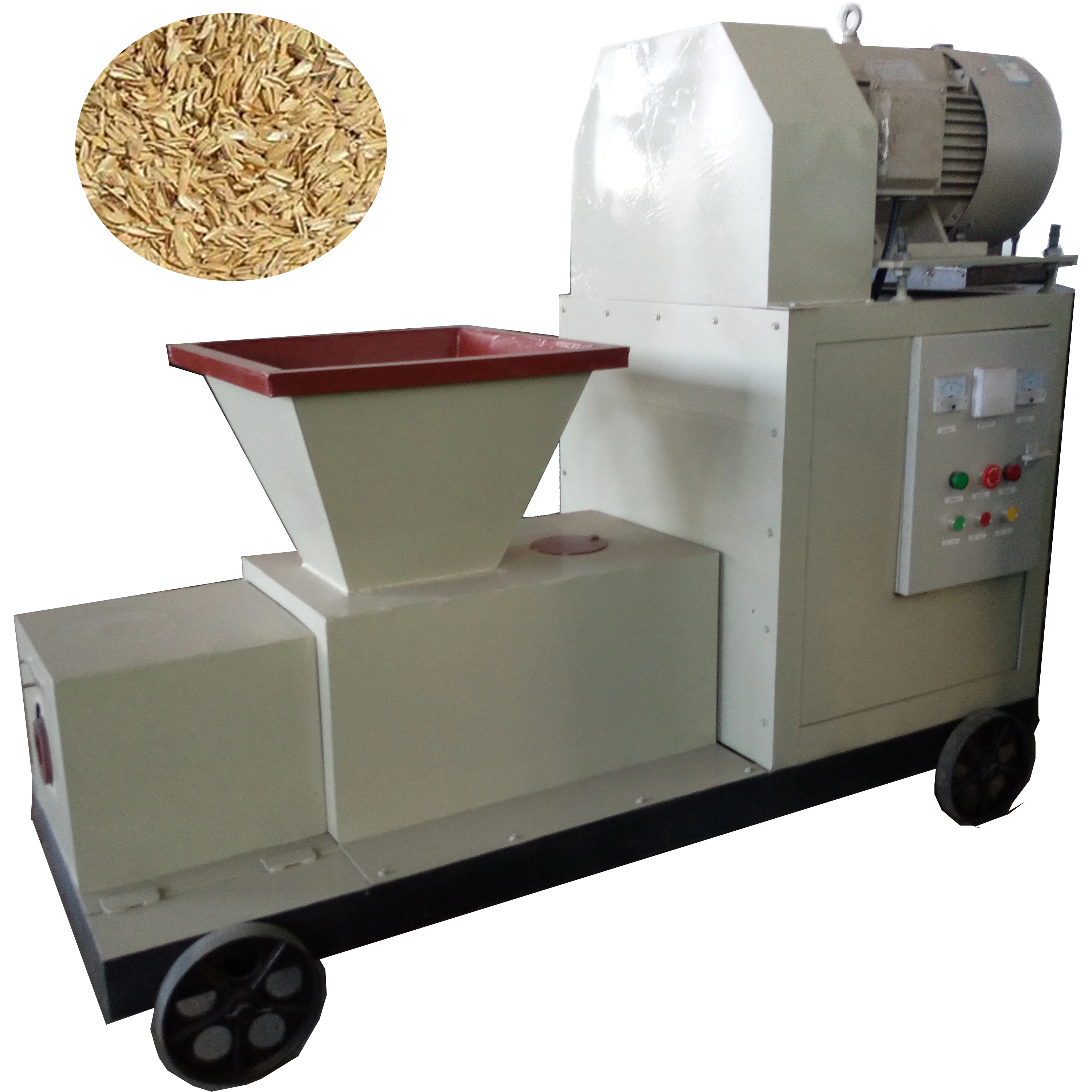 Good Price Sawdust Briquette Charcoal Making Machine For Cooking Biomass Wood Fuel Sawdust Briquettes Machine
