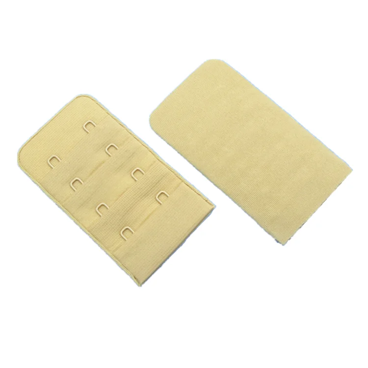 Nylon fabric nylon coated hooks& square eyes back covered bra hook and eye tape