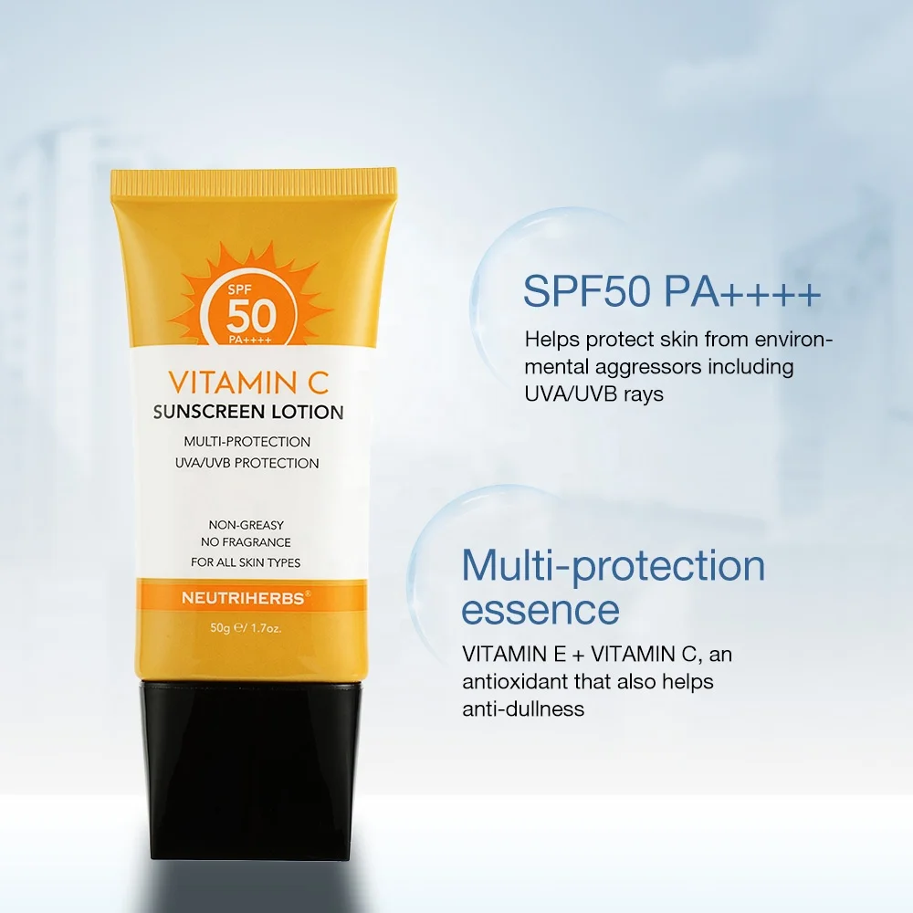 Wholesale UVA UVB Protector Long Lasting Face SPF 50 Facial Vegan Sun Cream Sunscreen