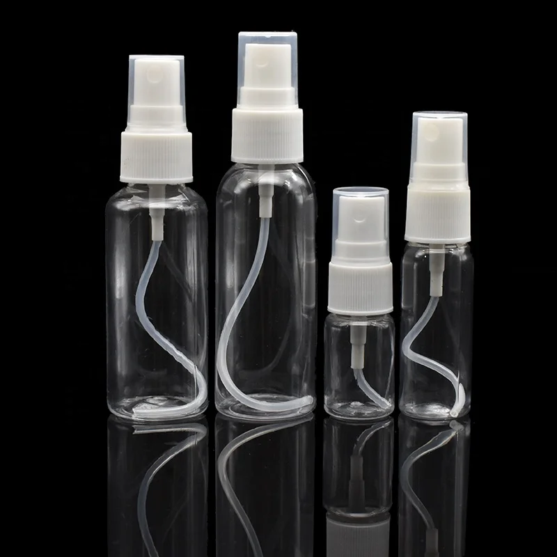 empty PET perfume vial 5ml 10ml 15ml 20ml 30ml 50ml 60ml mini travel plastic breath spray bottle