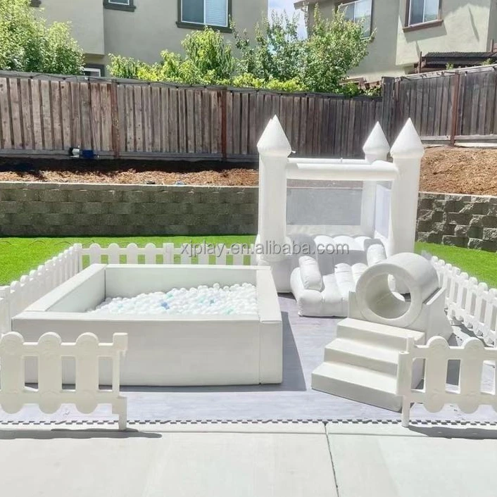 Белое мягкое игровое оборудование, белое