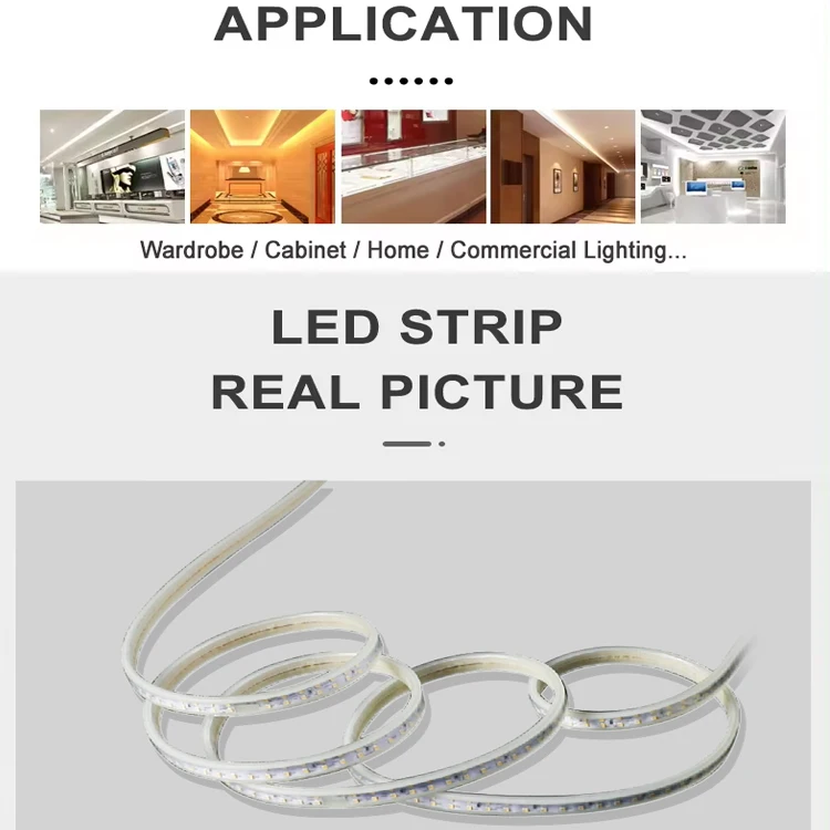 Оптовая продажа наружное украшение ПВХ гибкая двухрядная световая лента водонепроницаемая IP65 SMD 2835 веревка 220 В светодиодная