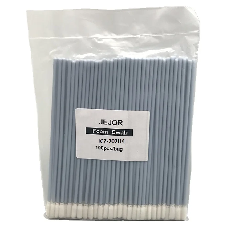 GI Long Plastic Cotton Bud Swabs Q Tip Cleaning Industrial Cleanroom Foam Swab