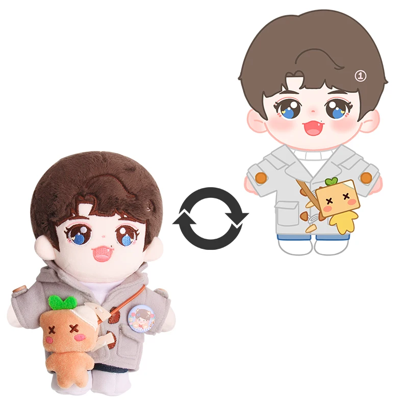 10cm 15cm 20cm custom plushies stuffed toys plush kpop idol dolls fashion custom doll maker low MOQ