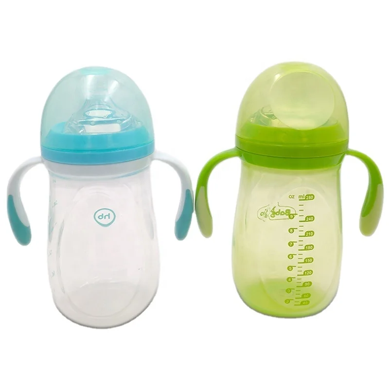 
Ningbo Longwell Infant Breastfeeding Bottles 2020 Babies Milk Bottle Super Wide Mouth Plastic with Lid New 180/280ml 9oz Travel 