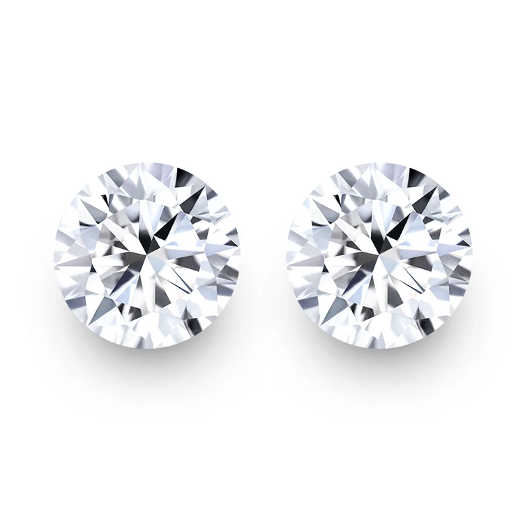 Высококачественный Синтетический синтетический Муассанит, Круглый бриллиантовый Муассанит