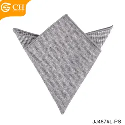 Высококачественный цветной тканый льняной Карманный квадрат по индивидуальному заказу от собственного бренда