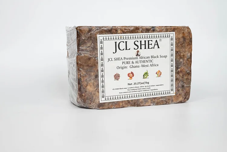 Factory Price African Ghana Black Soap Wholesale 1kg Organic Raw African Black Soap