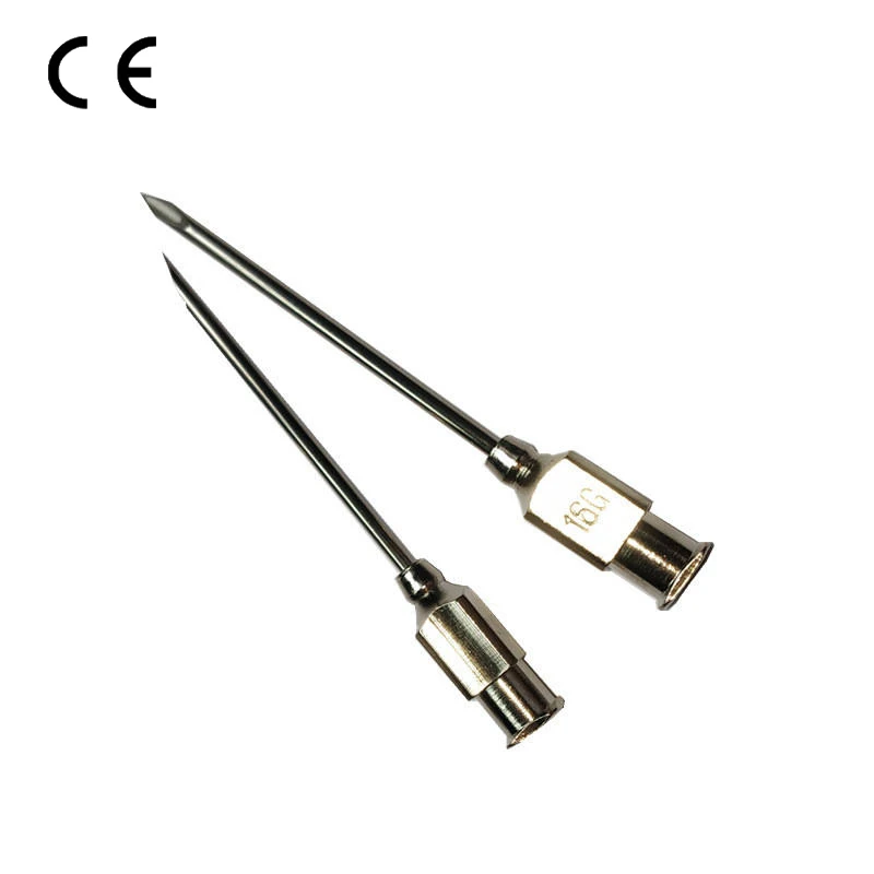 Wholesale Different Size Luer Slip Veterinary Equipment Vaccination Needles 16g Reusable Pet Animal Veterinary Needle