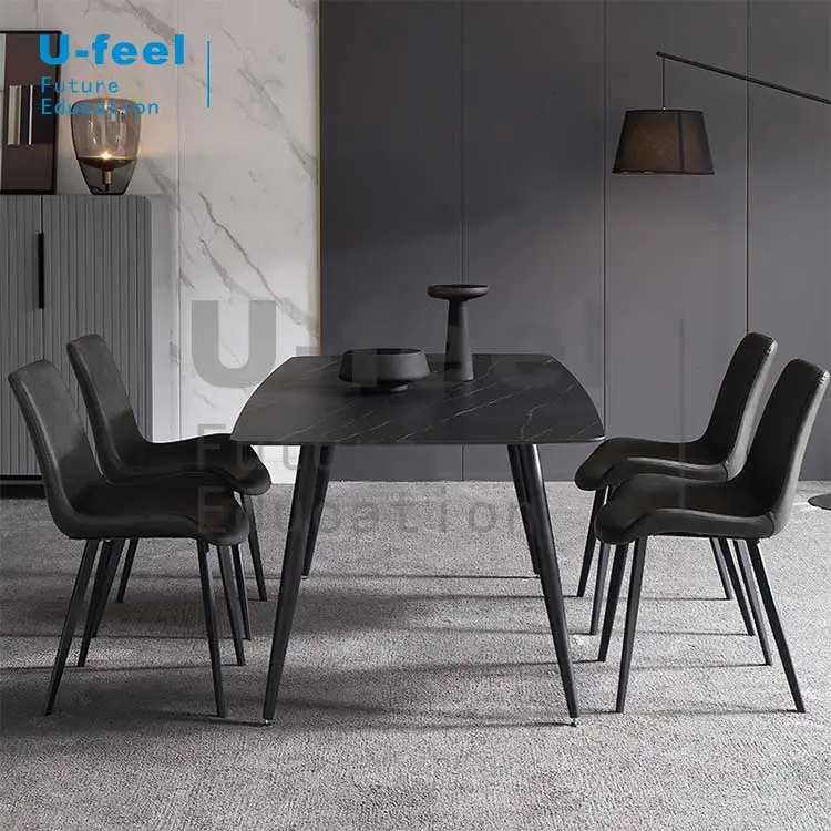 
U-Feel New Product Home Furniture dining room sintered stone table designs 