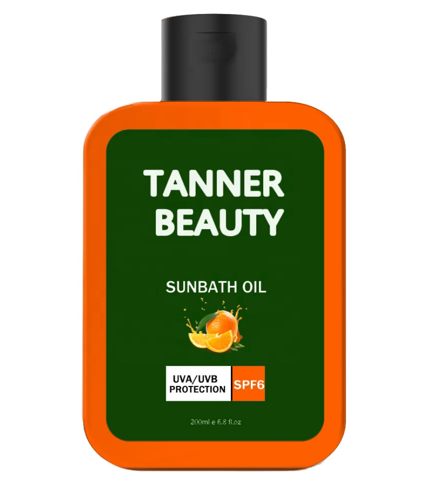 OEM/ODM Private Label Custom Vegan organic spf 15 tanning oil bronzer