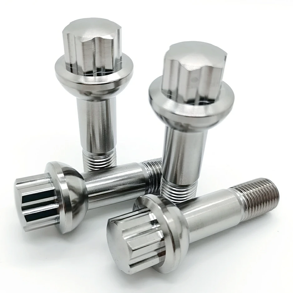 AFTI factory price with nice surface m14x1.5 gr5 titanium wheellug nuts and bolts for racing fabrication performance car