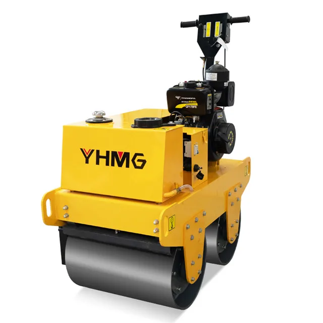 600mm Double Drum Walk Behind Road Roller Hand Held Soil Compactor