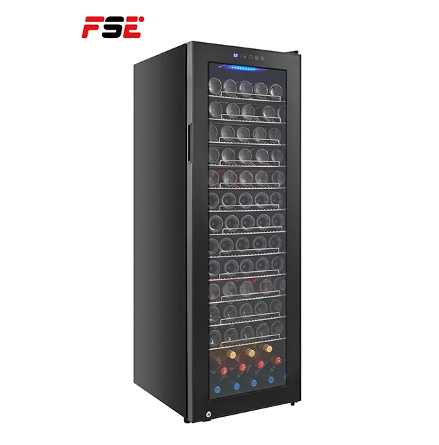 Профессиональный винный погреб 240 л, холодильник для вина и напитков, коммерческий холодильник со стойками из нержавеющей стали