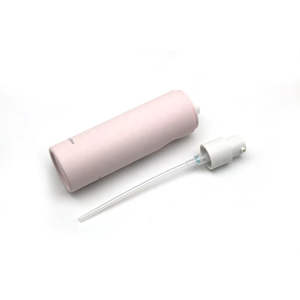 Eco Friendly Recyclable Cosmetic Packaging Foundation Make Up Lotion Dispenser Pump Matte Pink Plastic Bottle Set 30ml 100ml