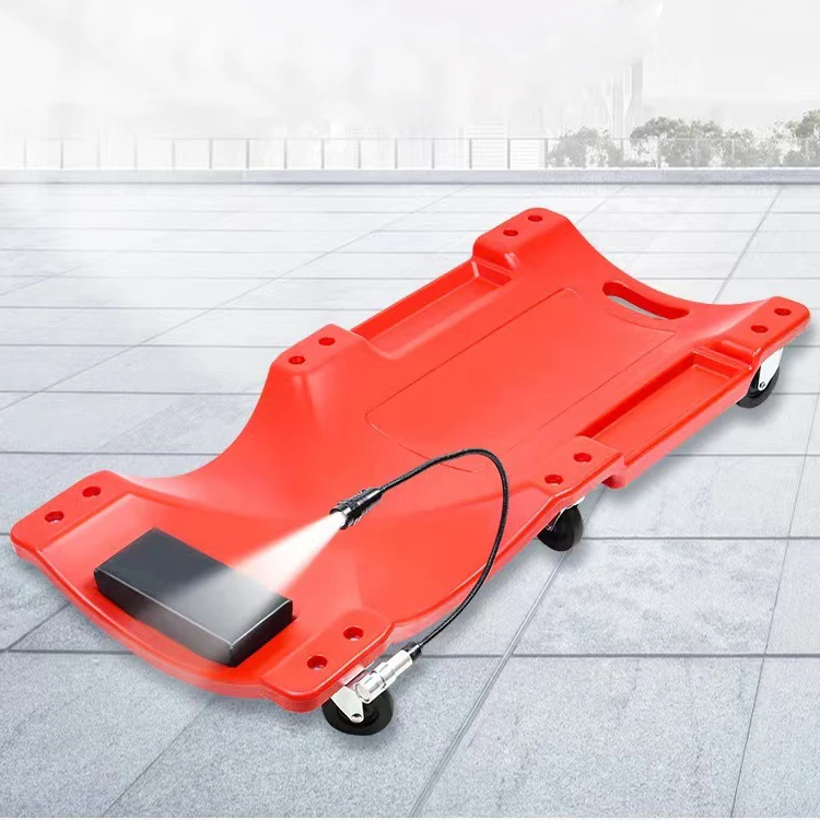 40 Inch 6 Wheel Plastic Workshop Garage Mechanics Tool Creeper Trolley Car Automotive Repair Mechanics Creeper