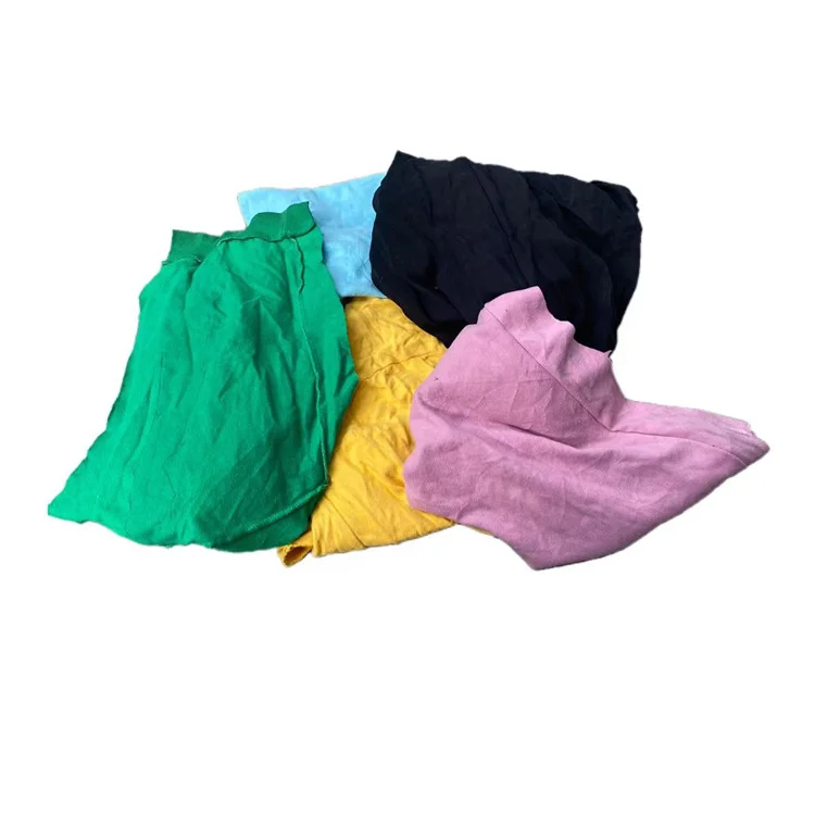 100% Reused Trapos De Limpieza Industrial Used Clothes Mixed Cloth Rags Cleaning Cotton Wiping