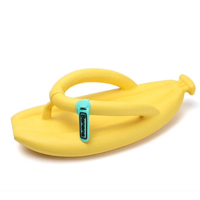 Henghao New Design Pvc Anti-Slip Unisex Flip Flops Banana Soft Reflexology Flip Flop Summer Flip Flops For Women