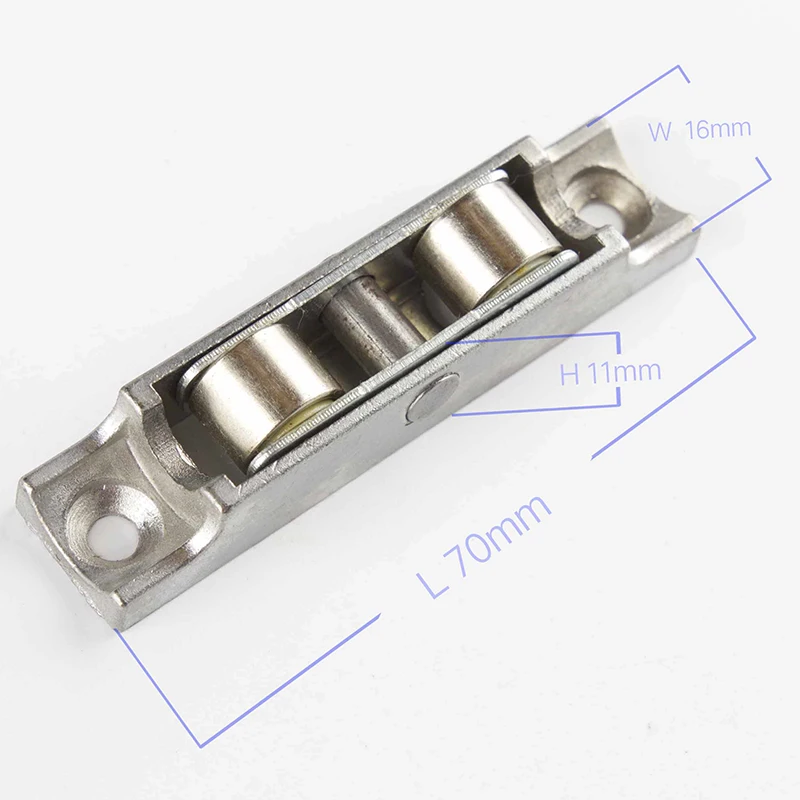 Durable zinc alloy Double metal roller -groove pulley for pvc / UPVC sliding windows