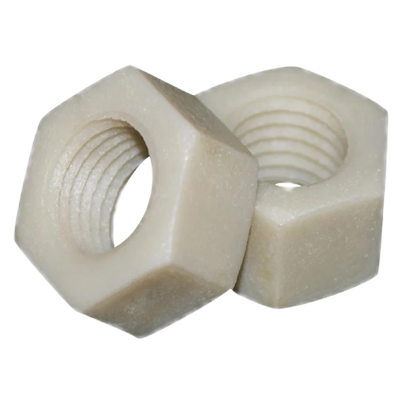 Customized Nylon Hex nut Plain Plastic Insulated OEM Plastic Nylon PA66 Hex nut