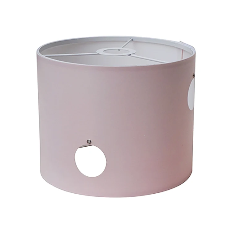 Отдельный продукт милый детский розовый современный подвесной барабан E27 Круглый Пластиковый абажур Diy