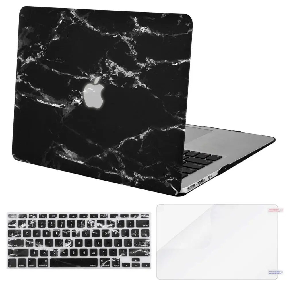 Пластиковый жесткий чехол для клавиатуры Защита экрана MacBook Air 13 дюймов 2020 2019 2018