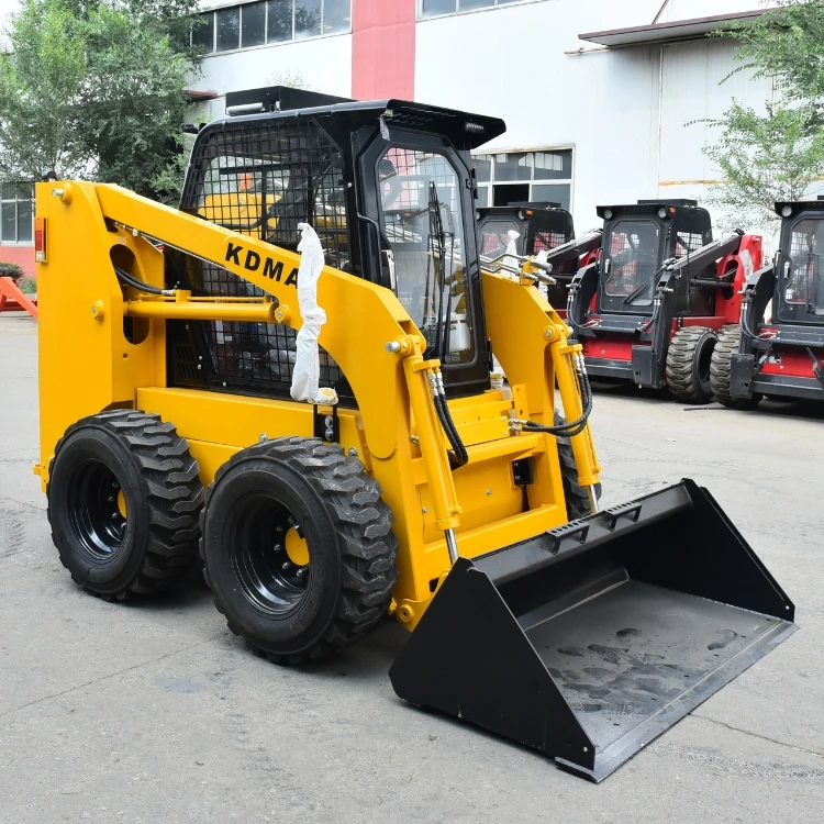 KDMA Skid Steer Loader With Backhoe Flail Mower Versatile for Landscaping Heavy Lifting Multi-Purpose Use