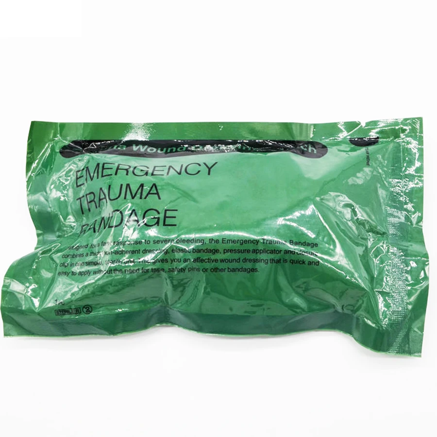 Medmount First Aid 4/6inches Trauma Elastic One-handed Emergency Military Bandage for Traumatic Hemorrhagic