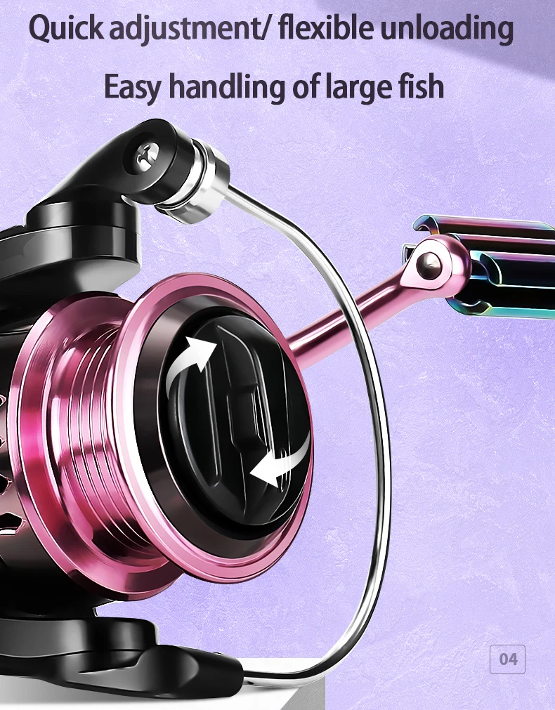 CNC Metal Spinning Fishing Reels 4+1BB 5.2:1Fishing Reel Spinning 9kg Max Drag Fishing Reel Saltwater For Bass Big Game