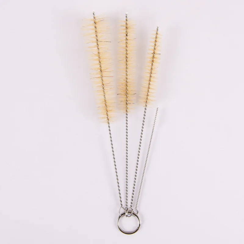 DS4032 Flexible Drain Brush Nylon Pipe Tube Cleaner for Tumbler Sippy Cup Water Bottle Stainless Steel Straw Brush Set