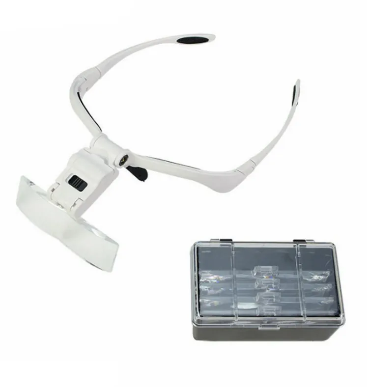LED Lighted Headband Magnifying Glass For eyebrow/lips permanent makeup