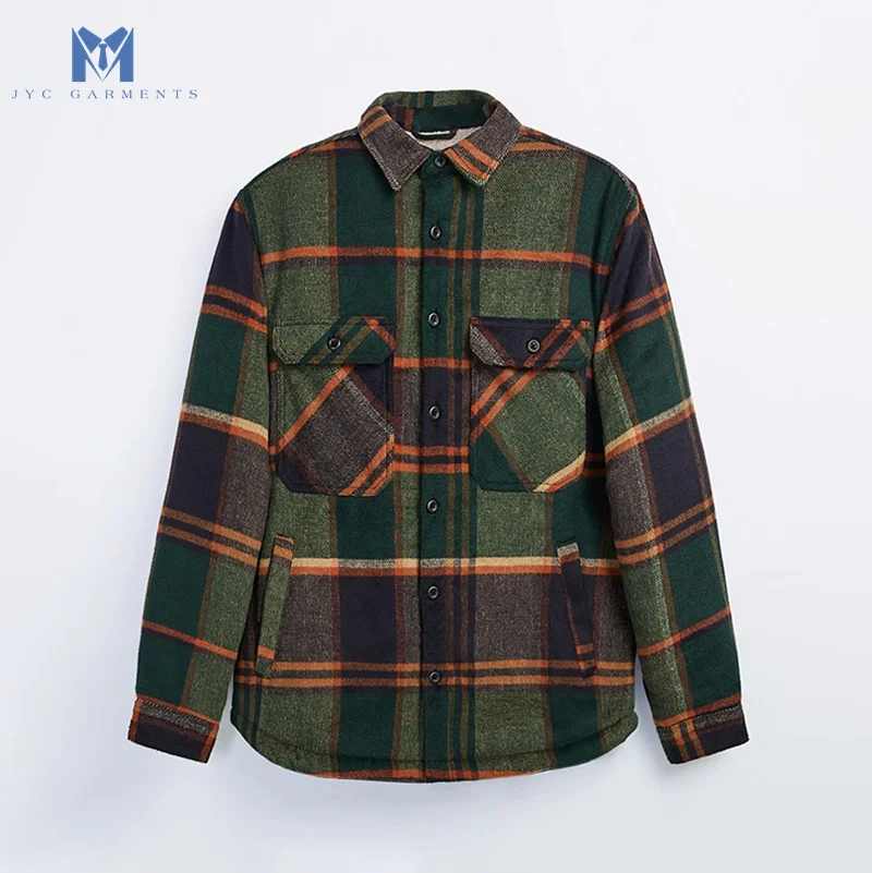 
2021 fleece lined shirts bean flannel shirt with high quality 