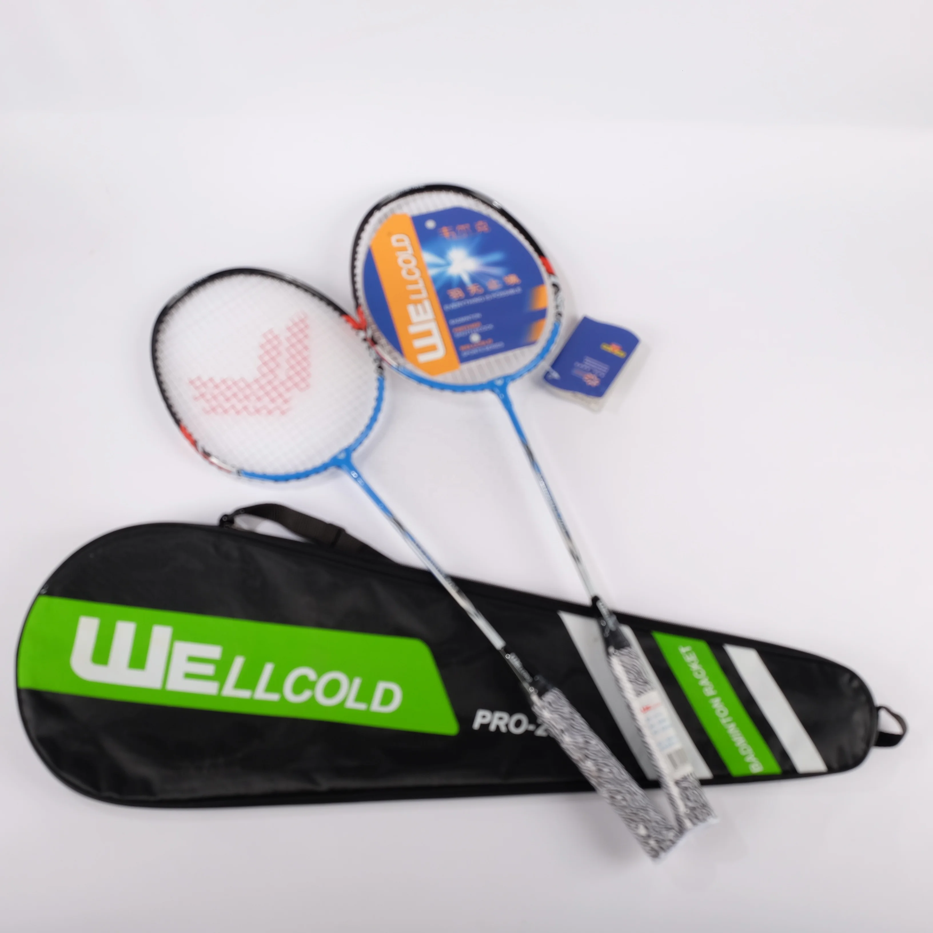 Factory wholesale professional badminton rackets set with customized design