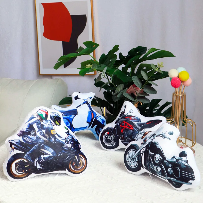 Personalized Photo DIY Car Cushion Racing Toys Motorcycle Pillow Custom Car Shape Pillow Picture Cushion Custom Car Pillow