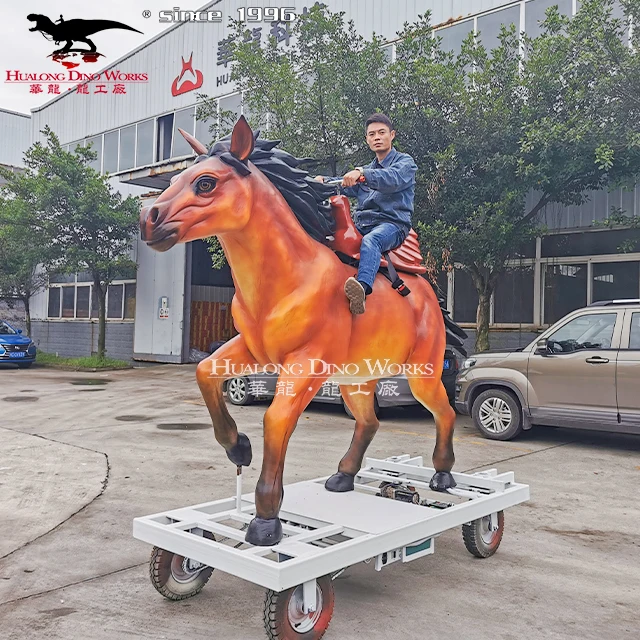 Парк развлечений статуя лошади в натуральную величину аниматронная