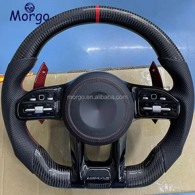 Custom carbon fiber Steering Wheel Upgrade Fit for Mercedes benz AMG W204 205 B C E G CL GL S Class  Steering Wheel
