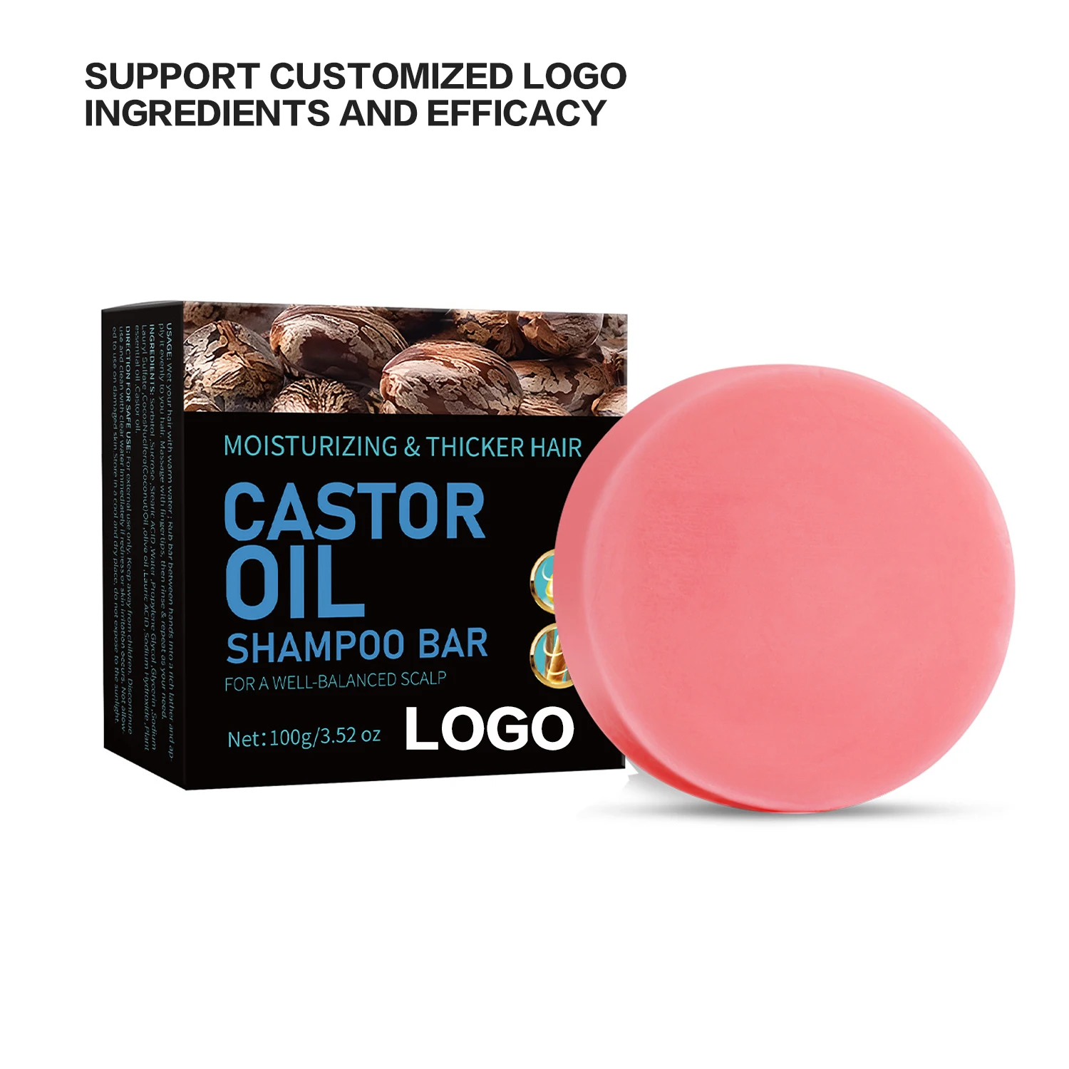 Hot Selling Castor oil shampoo soap Make Hair Stronger Hair Repair Handmade soap Hair Shampoo Soap