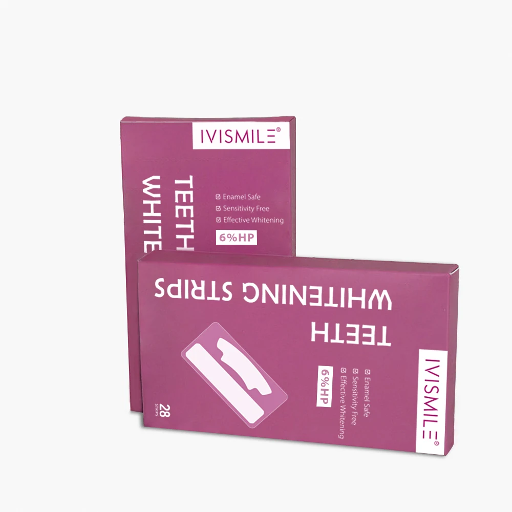 Professional Manufacturer Private Label  IVISMILE Wholesale Advance 6% Peroxide Teeth Whitening Strips For Home Usd