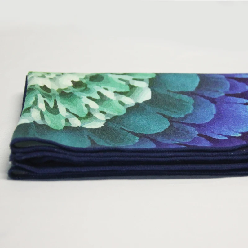 Eco Friendly Custom Design Printed Micro fiber Sport Towel Made from Post-Consumer  Recycled Plastic Beach Yoga Towel