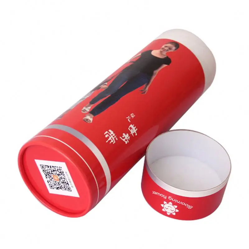 Private label Craft tubes empty foundation gift packaging t shirt/honey/tea/poster kraft cylinder packaging box