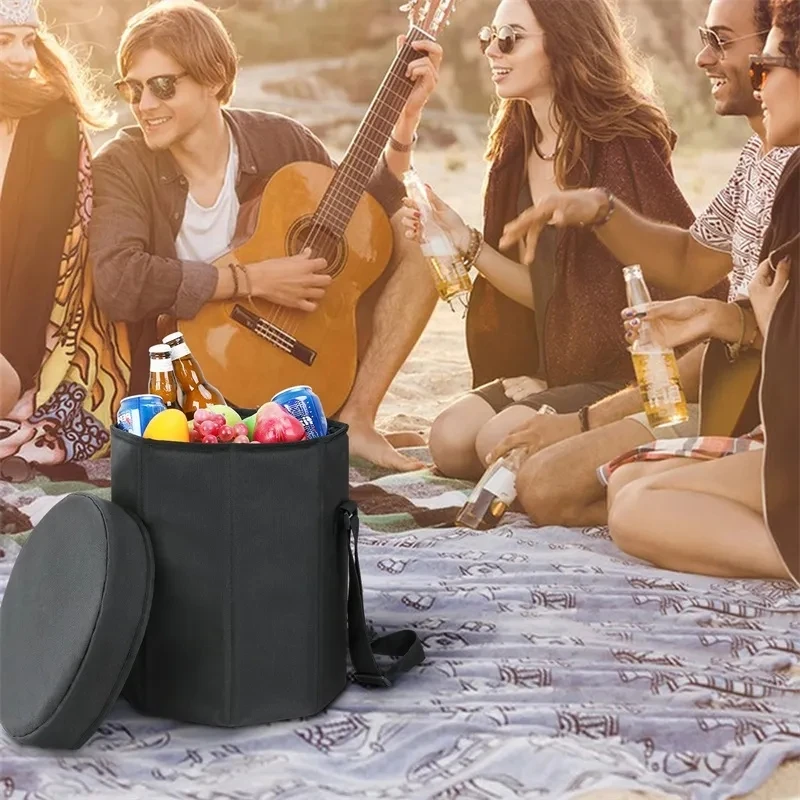 Foldable Bearing 4 Layer Leak Proof Insulated Bag Tote Beer Cooler Bag Leakproof Insulated Beach Wine Lunch Cooler Bag